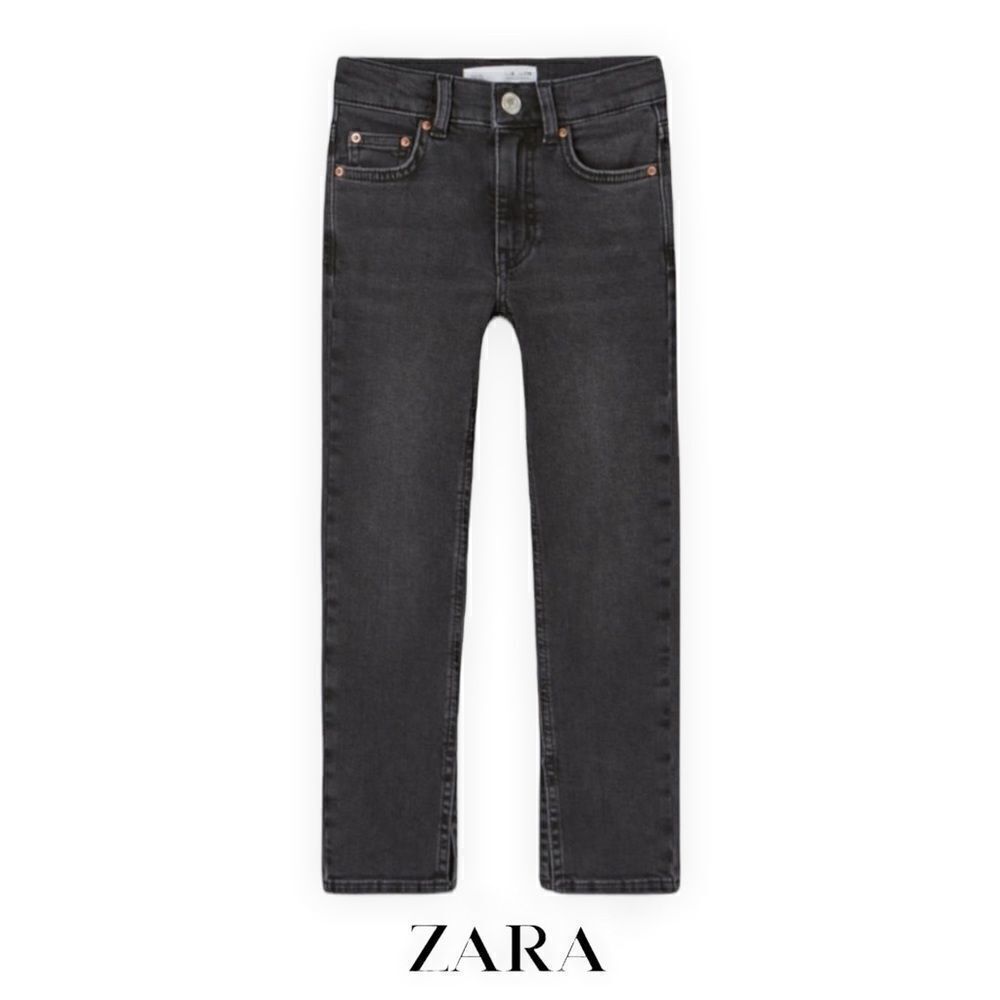 ZARA Kids | Black | SLIT SLIM JEANS